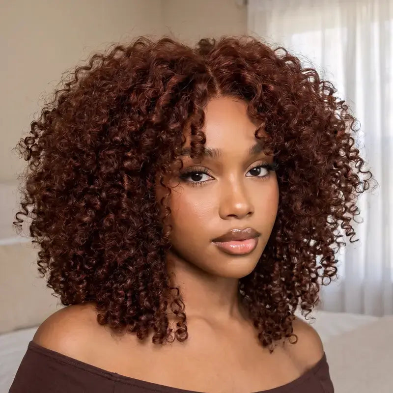 7×5 Glueless Afro Kinky Curly Human Hair Wig