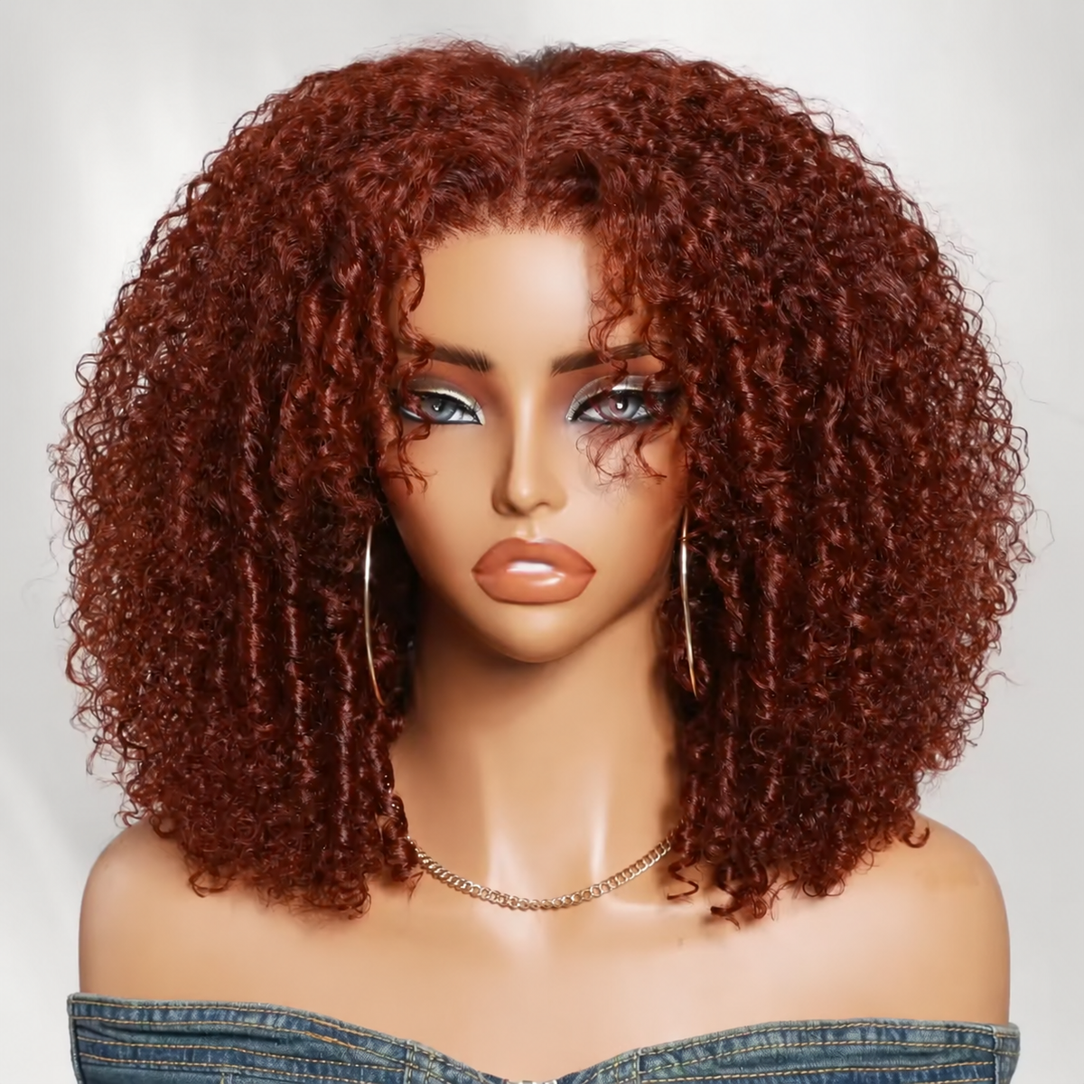 7×5 Glueless Afro Kinky Curly Human Hair Wig